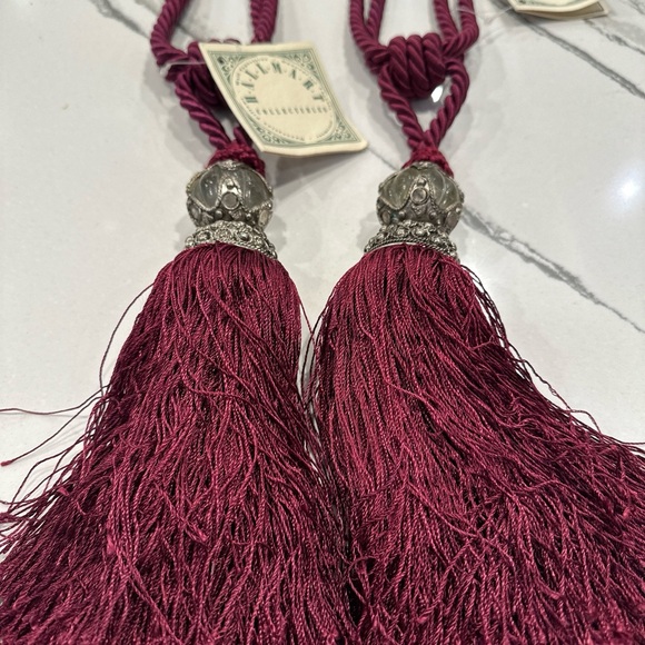 New Vintage 2 Pcs Rope Curtain Tassel TieBacks Curtain Fringe, bought $34.99each - Picture 4 of 16